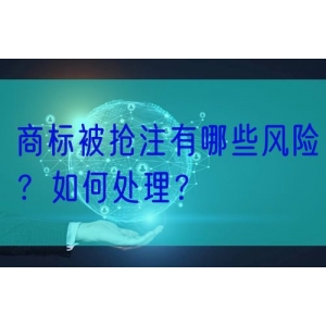 商标被抢注有哪些风险？如何处理？